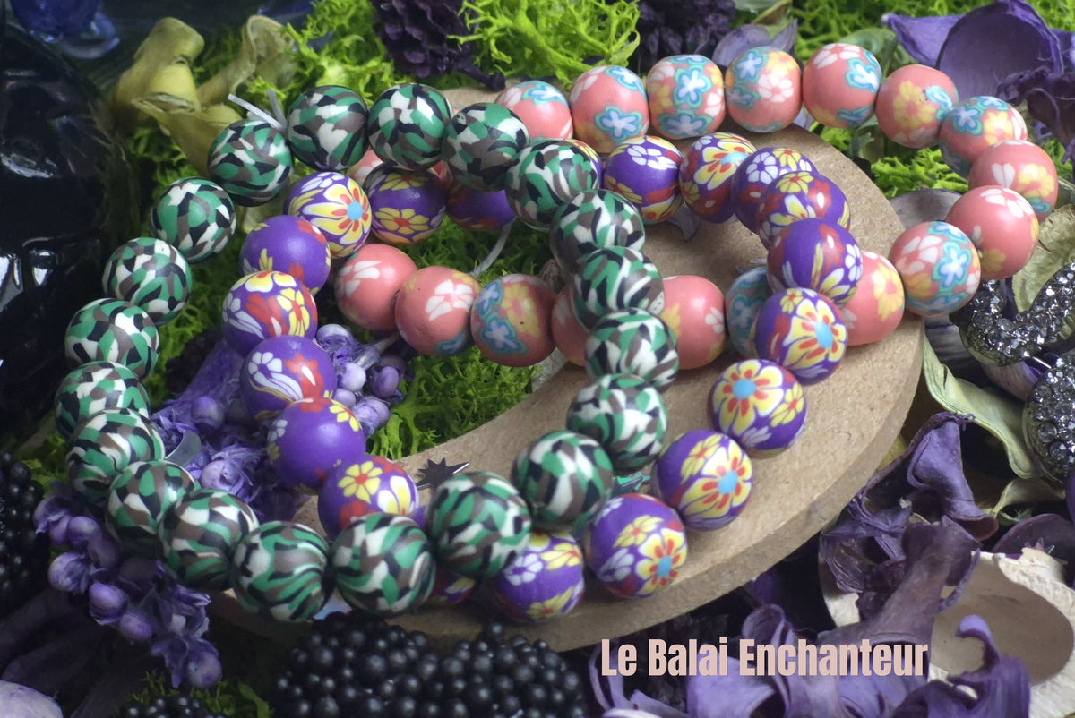Bracelets – “Dune de Sable” - (vert, violet, orange)