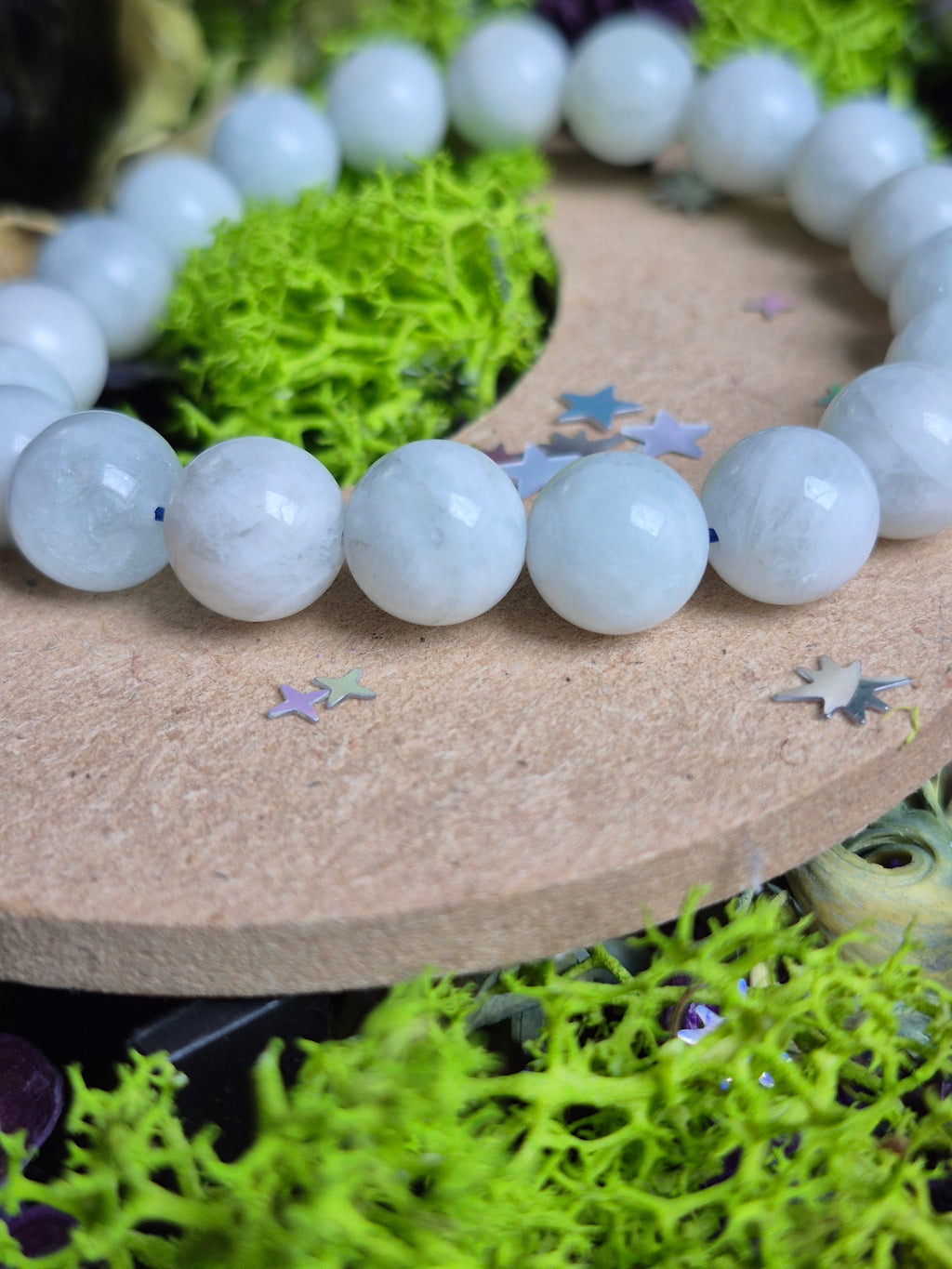 Bracelet élastique – Aigue Marine - taille 10 mm