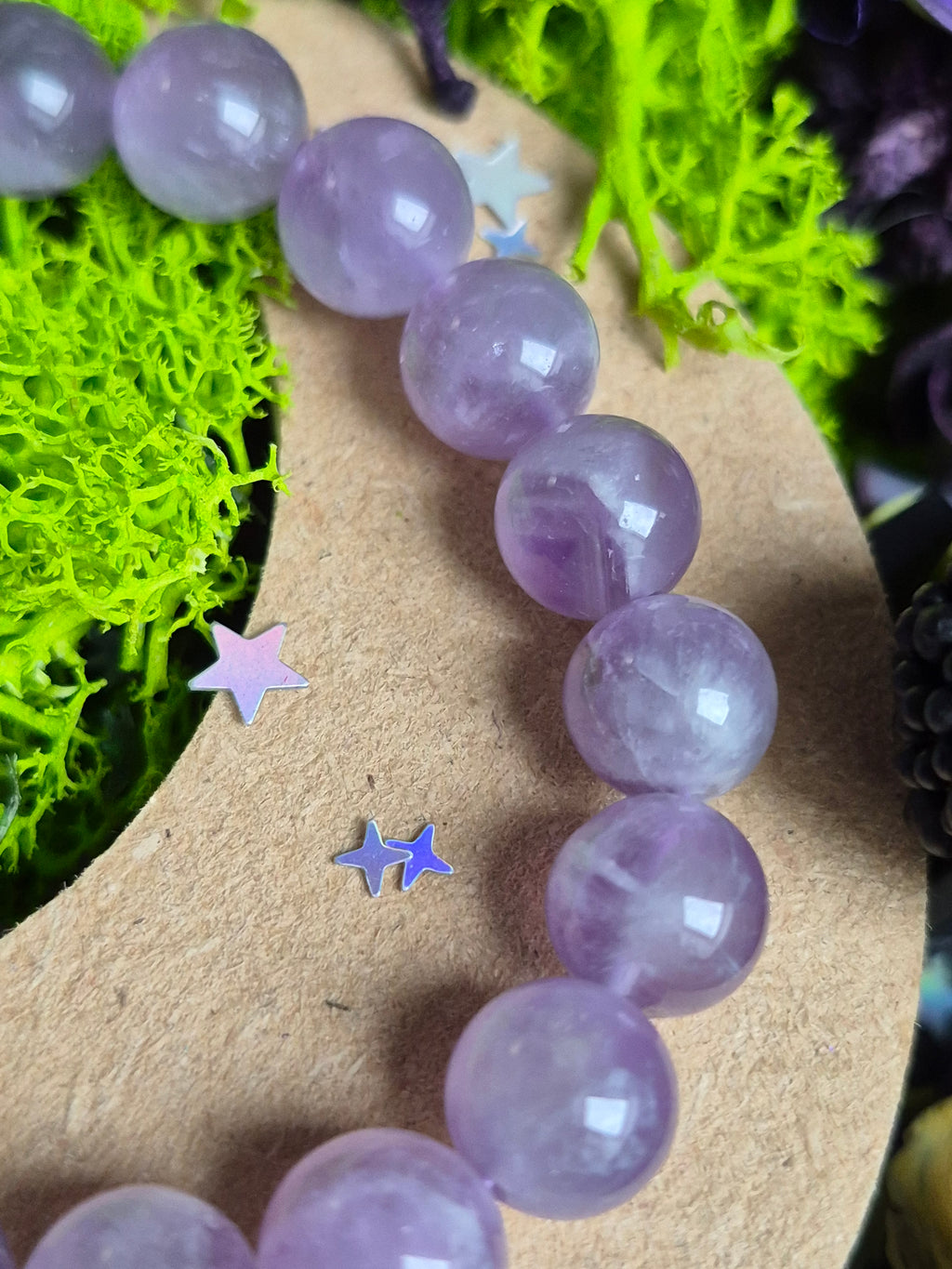 Bracelet élastique – Améthyste 💜 - taille  10 mm
