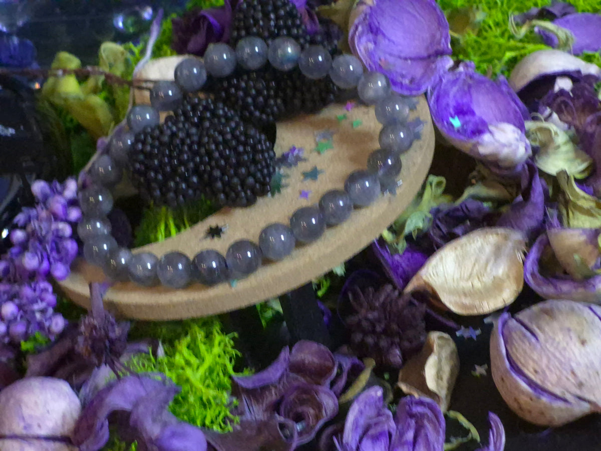 Bracelet élastique – Labradorite - taille 08 mm