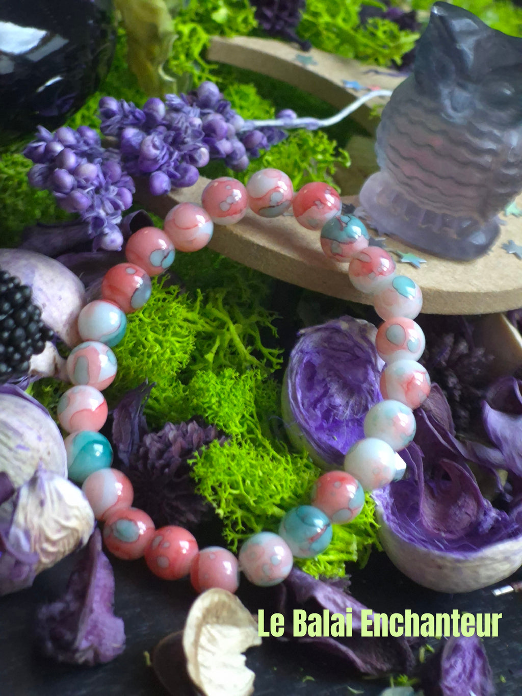 Gri-Gri - bracelet en céramique violet
