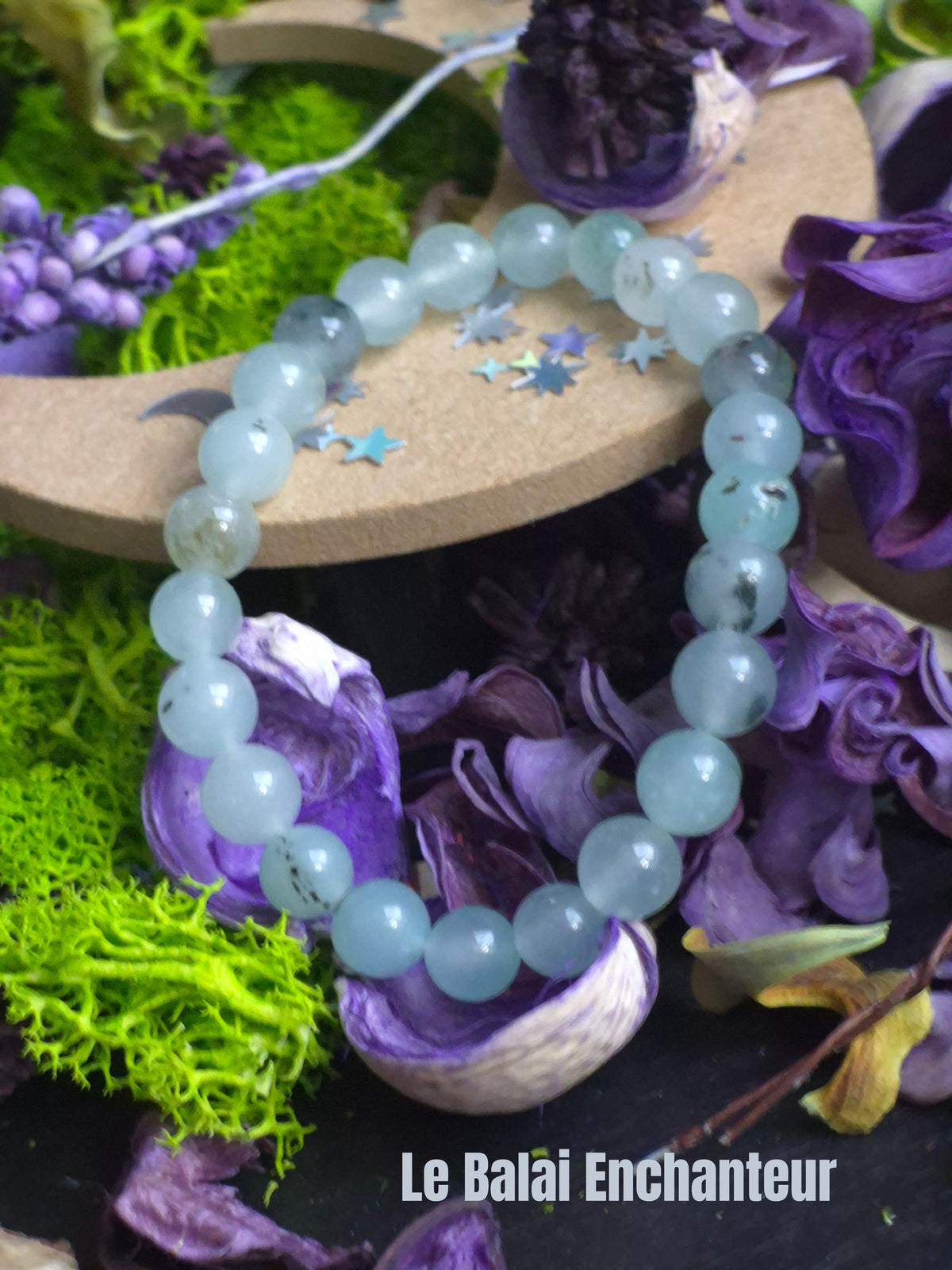 Bracelet élastique – Préhnite, taille 06 mm