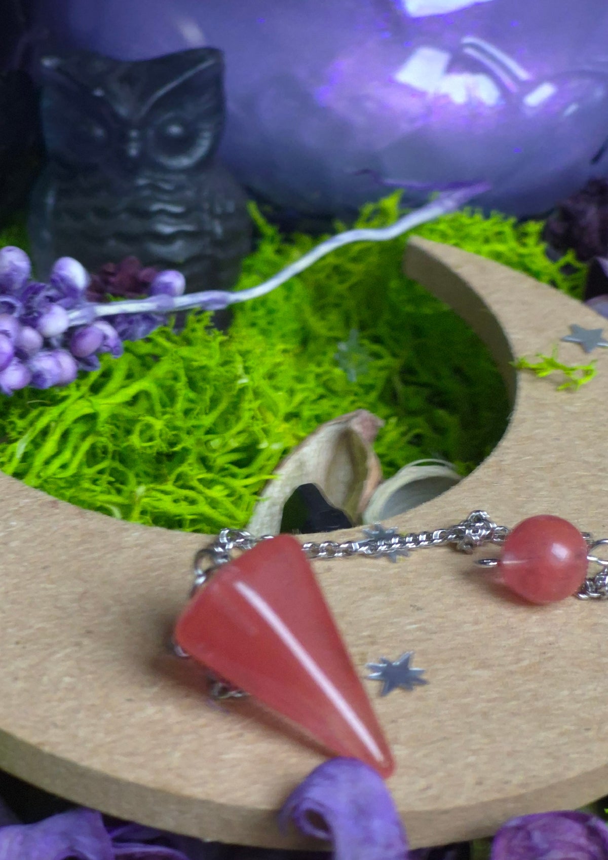 Pendule Compagnon de Guidance - Quartz Rose